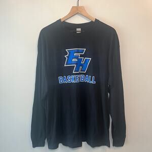 Gildan Eastern Hancock Basketball Indiana Long Sleeve T-shirt Black Size X-Large